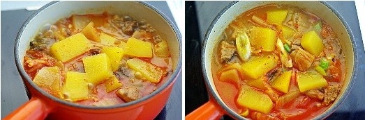 늙은호박김치찌개,무슨 맛일까?