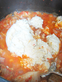 간단하고 쉽게 김치콩비지찌개만드는법...